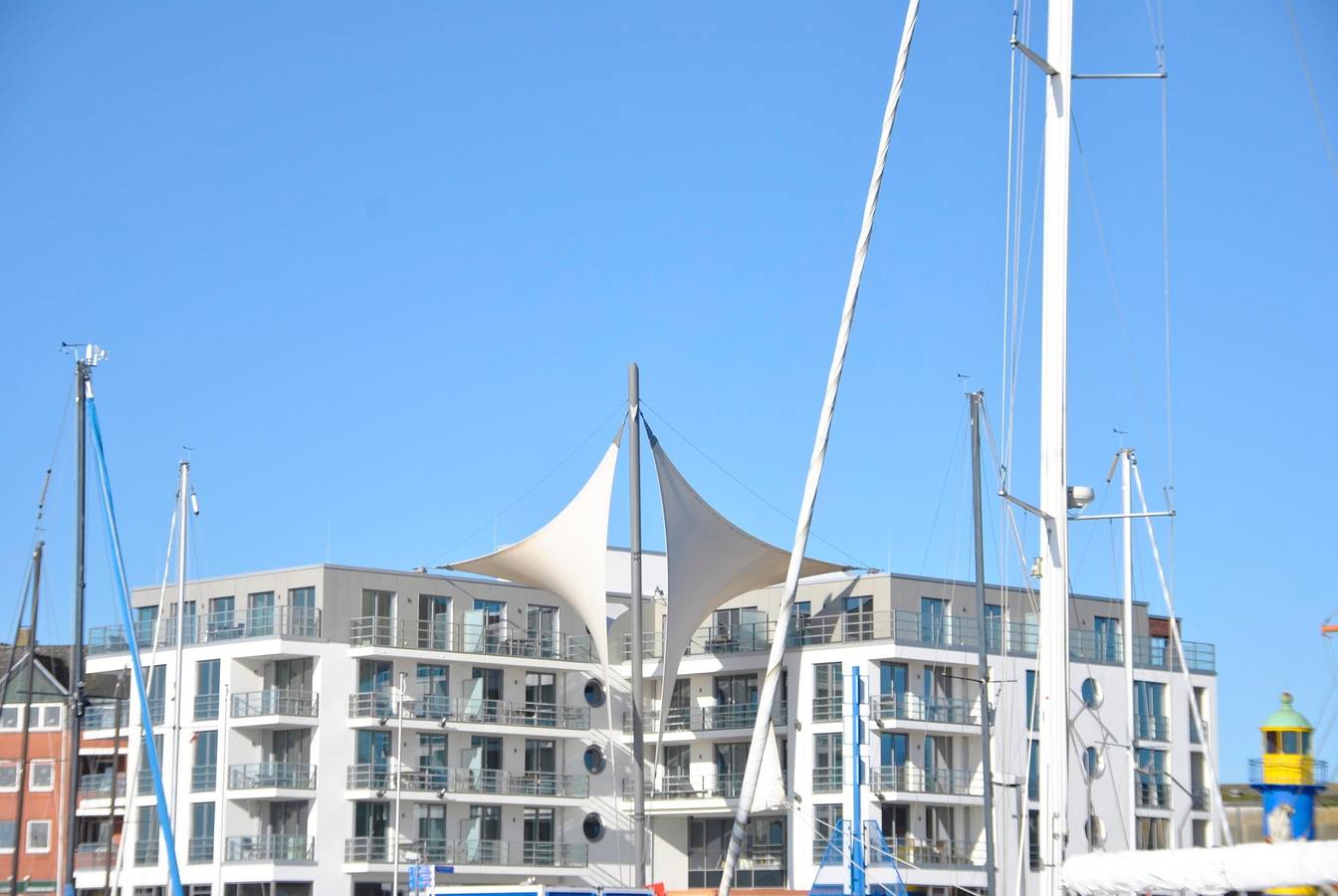 Apartamento vacacional entero, Apartment 23 "Windsegler", Blickrichtung Binnenhafen Nord/Offenes Meer in Eckernförde, Bay of Eckernförde