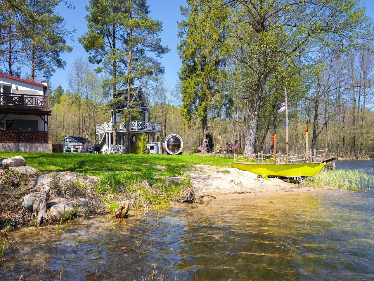 Casa en Lago Stare Czaple con Sauna in Stężyca, powiat kartuski