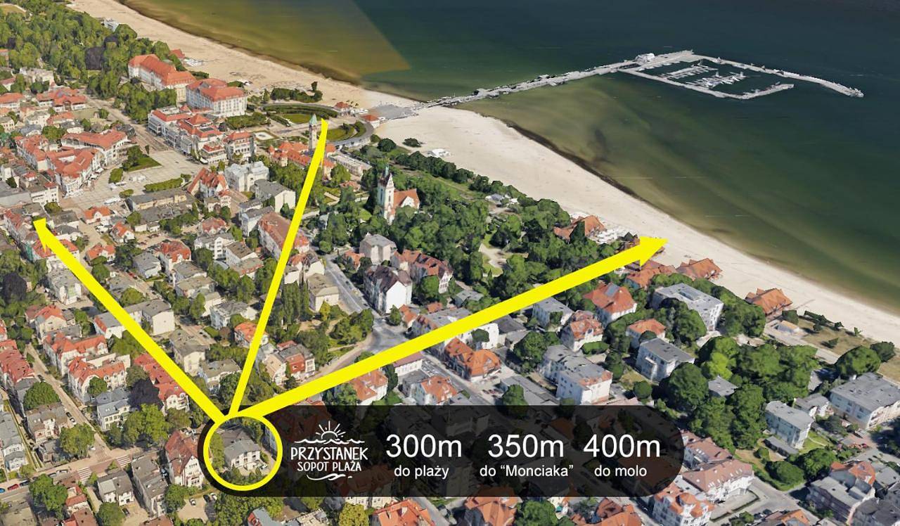 Przystanek Sopot Plaża in Sopot, Zatoka Gdańska