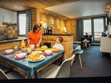 Gîte pour 5 personnes, avec balcon dans Office De Tourisme Les Menuires