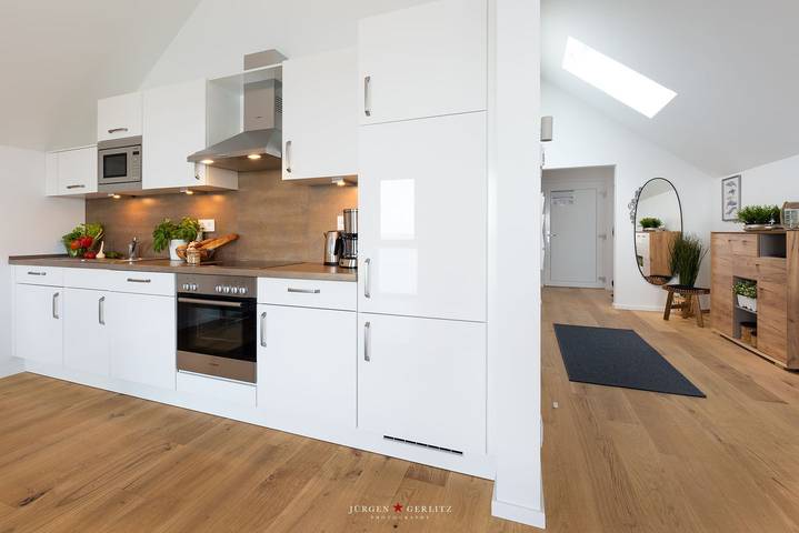 Ganze Wohnung, Mehrblick - Duschbad, Fußbodenheizung, Tv, Balkon, 1. Reihe am Wasser, 3. Stock in Olpenitz, Kappeln