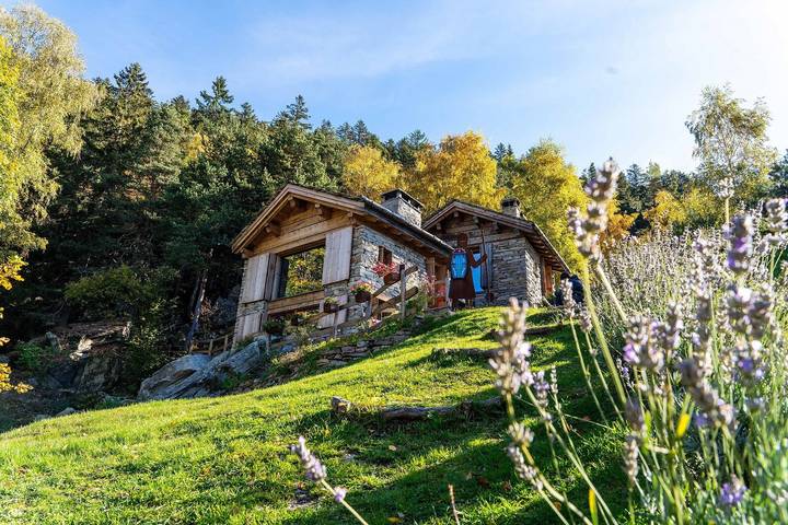Chalet für 4 Personen, mit Garten