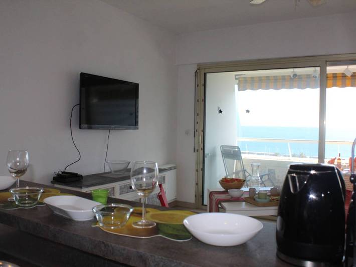 Ganze Wohnung, 2-Zimmer-Wohnung, 4 Schlafplätze mit Terrasse und Panoramablick in Villeneuve-Loubet Plage, Villeneuve-Loubet