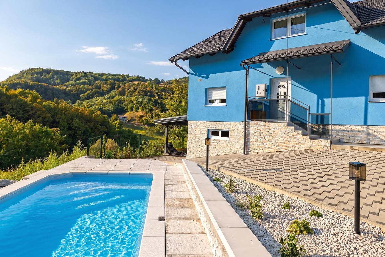 The Blue House with Sauna & Jacuzzi in Krapina-Zagorje