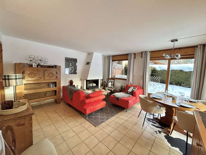 Location de vacances pour 4 personnes, avec terrasse à Megève