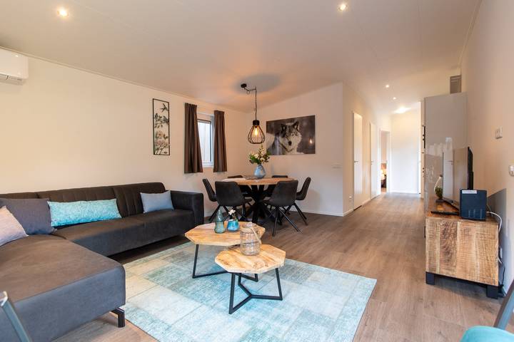 Lodge voor 6 personen, met tuin en sauna in Gelderland