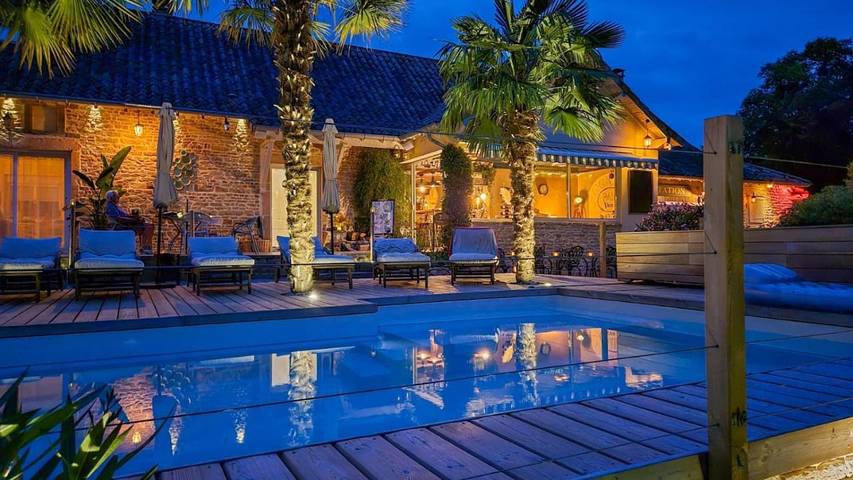 Gîte pour 2 personnes, avec piscine et jardin ainsi que jacuzzi et sauna dans Ratenelle - 2