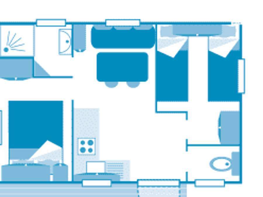 Camping Sandaya - Le Plein Air Des Chênes - Mobilhome 4 personnes - Cottage 4p 2ch ** in Clapiers, Côte d'Améthyste