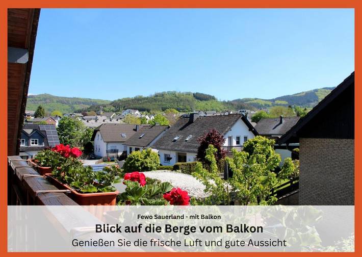 Ferienwohnung für 4 Personen, mit Ausblick in Bigge