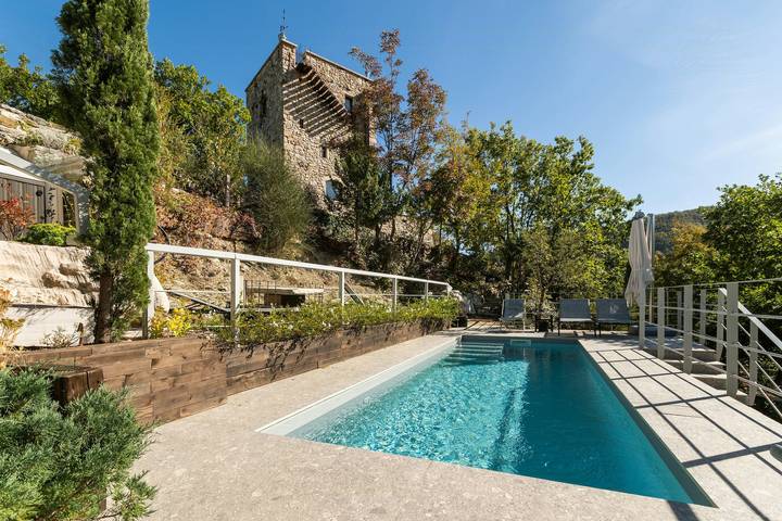Ferienhaus für 9 Personen, mit Terrasse