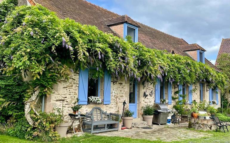 Maison de vacances pour 4 personnes, avec Terrasse et Jardin ainsi que Piscine et Vue