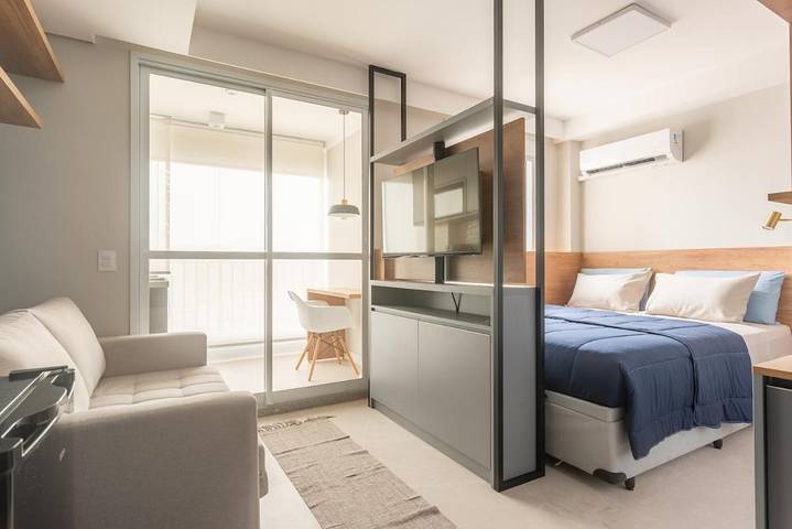 Casas e apartamentos de temporada para 4 pessoas, com jardim e vista e ainda piscina em Vila Andrade