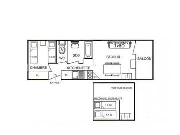 Appartement De Vacances pour 5 Personnes dans Hauteluce, Espace Diamant, Photo 2