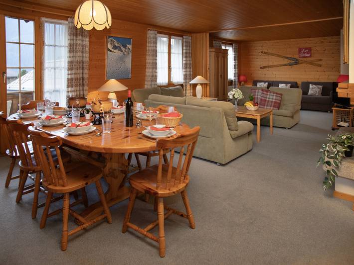 Gîte pour 10 personnes, avec balcon dans Wengen - 2