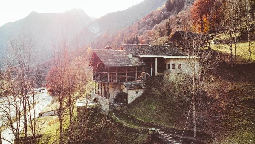 Gîte pour 6 personnes, avec terrasse et vue à Alagna Valsesia