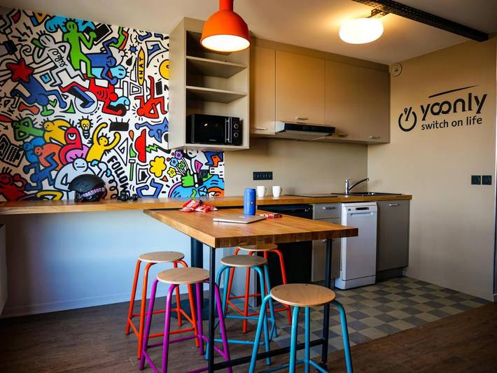 Appart’hôtel pour 5 personnes, avec balcon