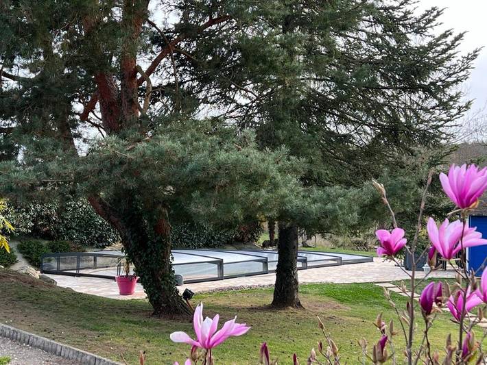 Gîte pour 2 personnes, avec piscine ainsi que jardin et terrasse à La Milesse - 3