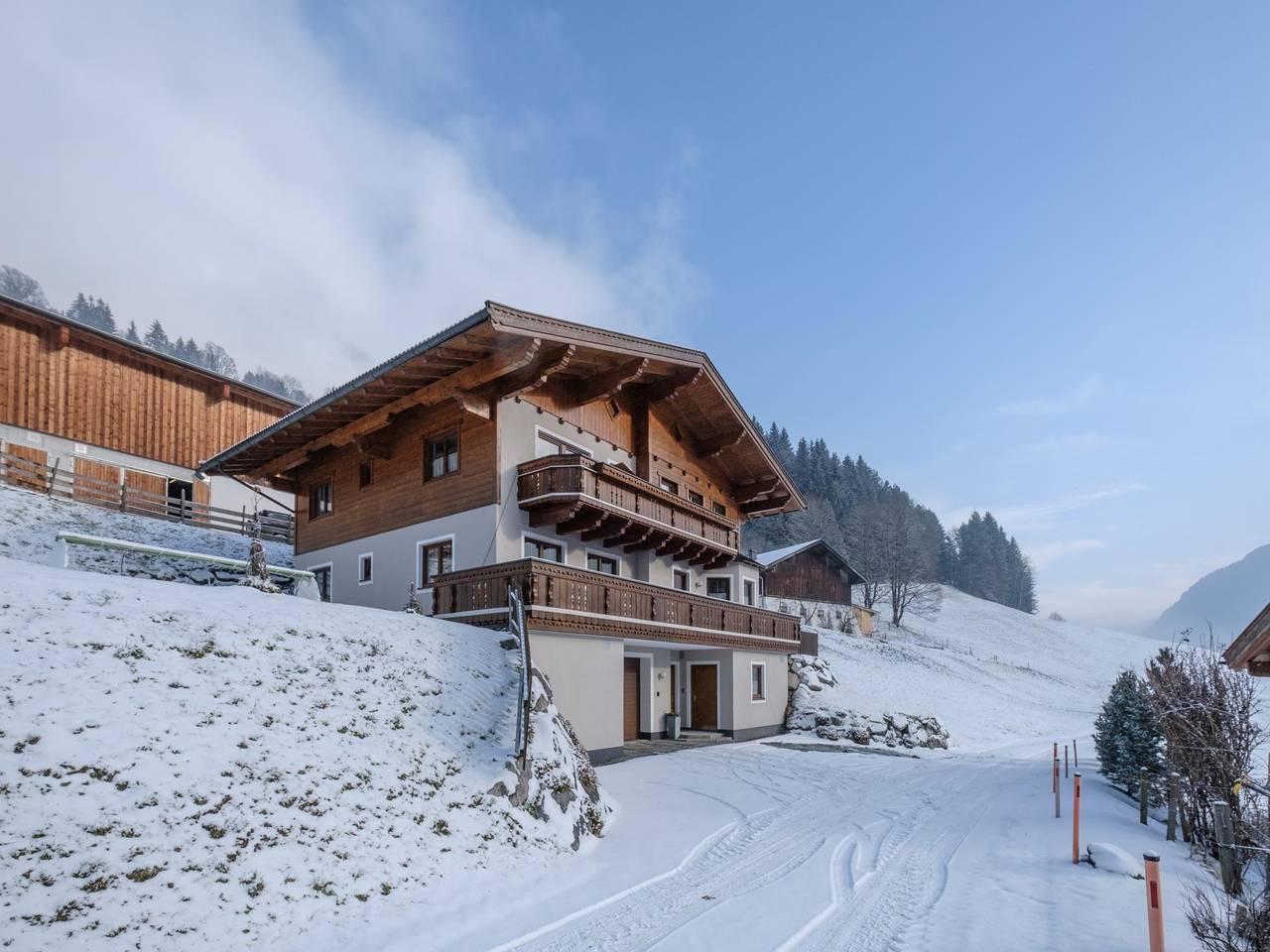 Ganze Wohnung, Geräumige Wohnung mit Balkon und Aussicht
 in Viehhofen, Saalbach-Hinterglemm