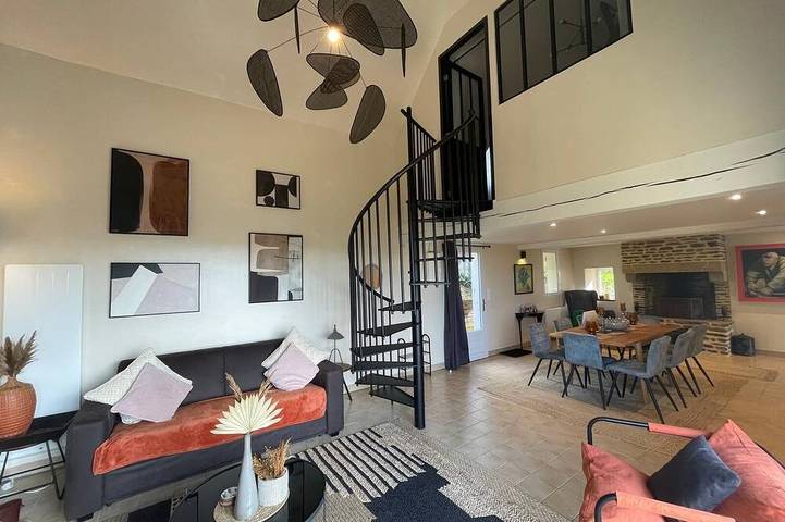 Location de vacances pour 6 personnes, avec terrasse et jardin dans Saint-Senier-de-Beuvron