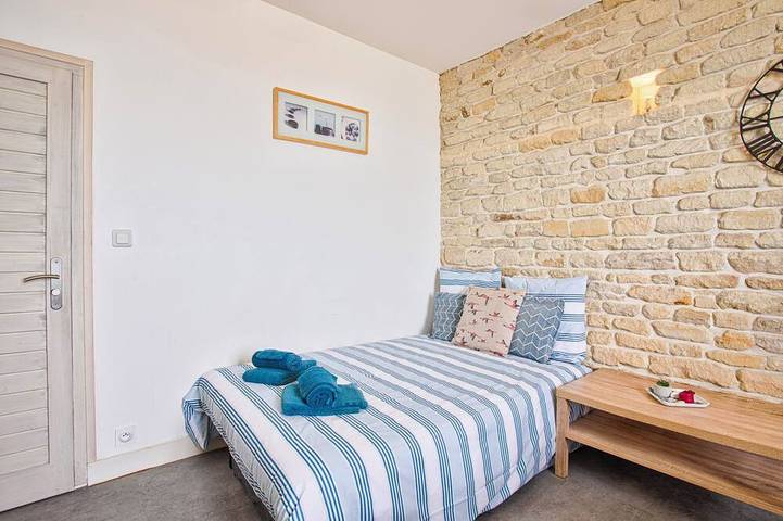 Ganze Wohnung, Charmant T2 Vue Mer Décoration Soignée in Saint-Aubin-sur-Mer (Calvados), Caen und Umgebung