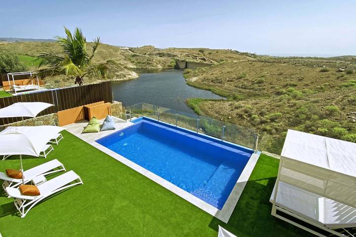 Ferienhaus für 6 Personen, mit Terrasse und Seeblick sowie Ausblick und Garten, mit Haustier auf den Kanaren - 2