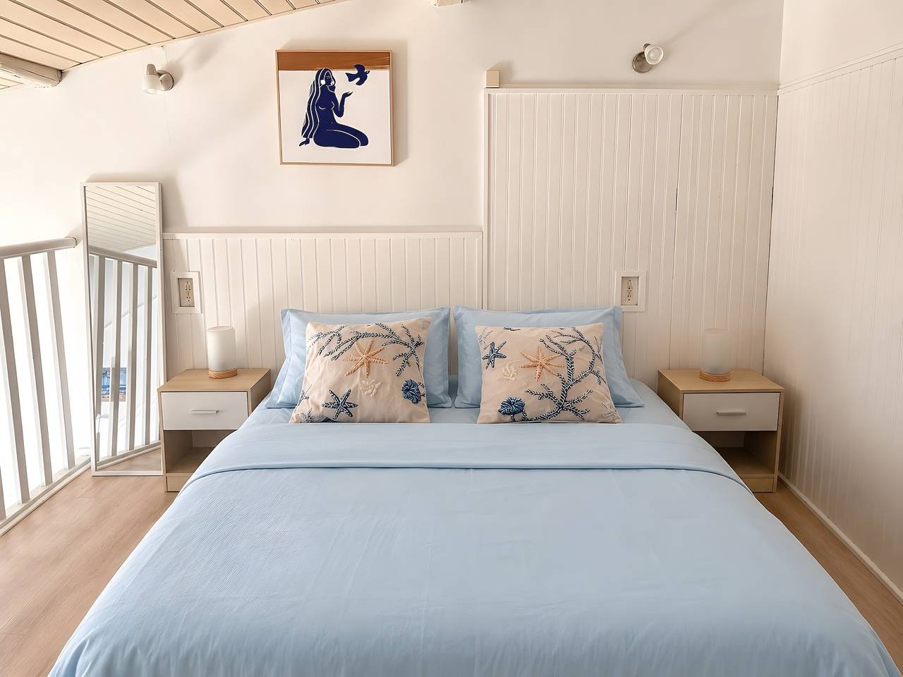 Studio 'Le Coquillage  Duplex' with Shared Garden, Wi-Fi and Air Conditioning