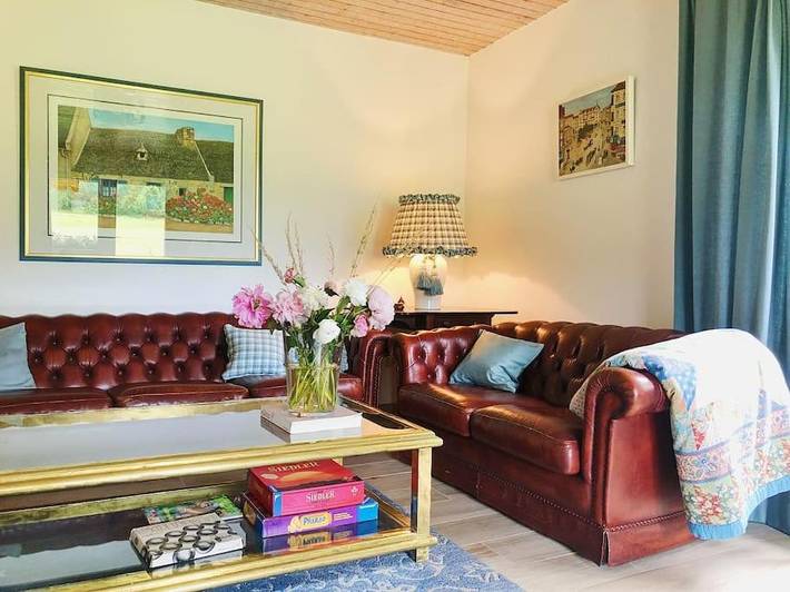 Ferienhaus für 6 Personen, mit Terrasse und Garten sowie Ausblick