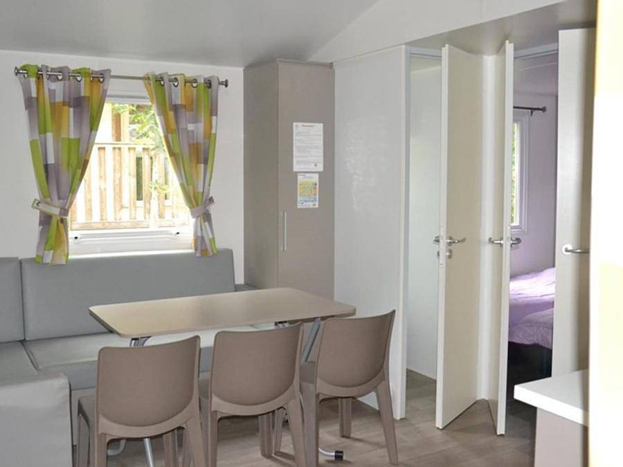 Flower Camping La Sagne - Mobilheim 6 personen - Mobilheim Confort 34m² (3 Zimmer) - überdachte Terrasse + Tv 6 pers. in Vitrac, Périgord Noir