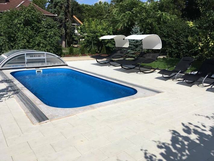 Villa für 8 Personen, mit Pool und Garten sowie Seeblick und Ausblick am Balaton