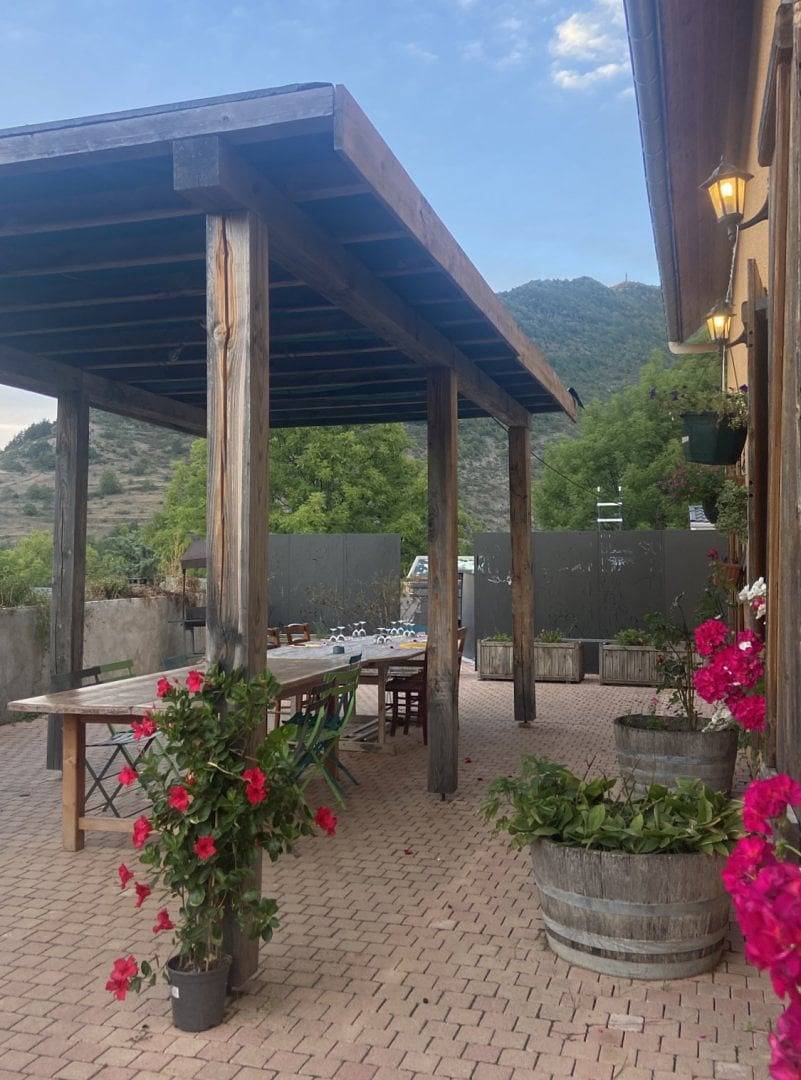 Ferme Auberge le Cochon du Madres - Chambre double vue montagne in Escouloubre, Région de Limoux
