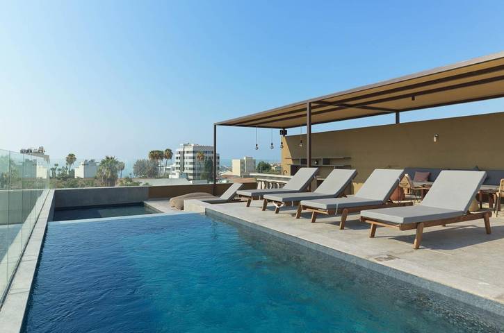 Appart’hôtel pour 3 personnes, avec piscine et jardin