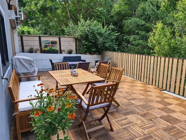 Ferienhaus für 7 Personen, mit Terrasse in Au