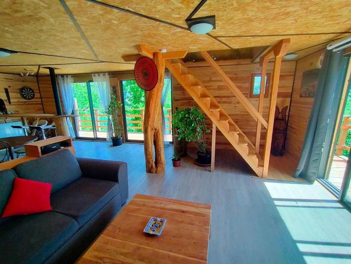 Chalet pour 5 personnes, avec jardin et vue