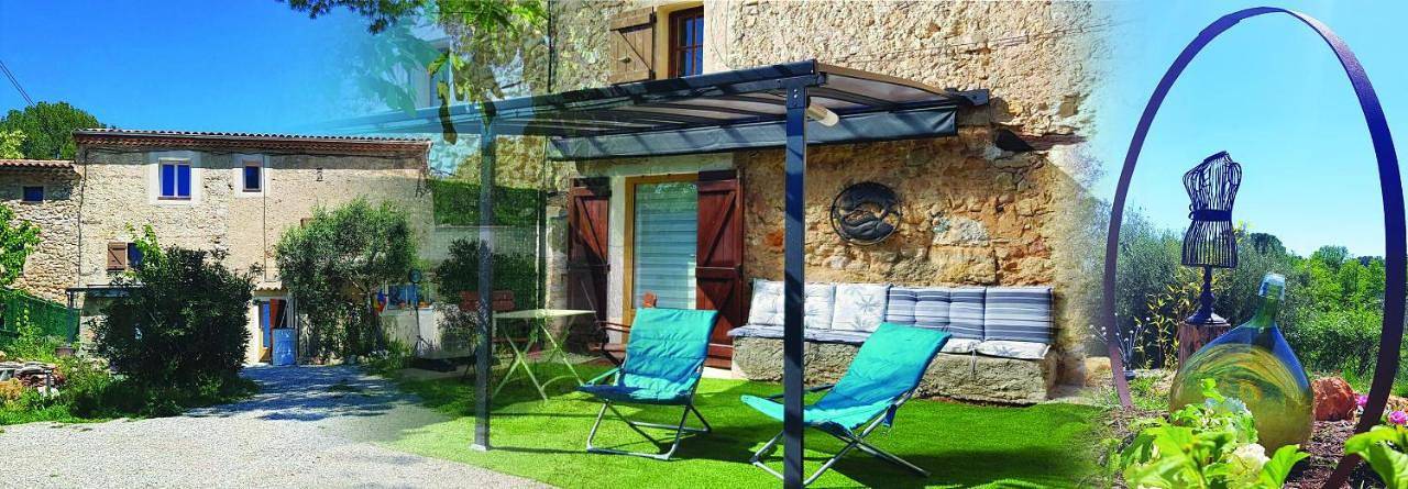 Chambre d’hôte pour 2 personnes, avec terrasse et vue ainsi que jardin et piscine