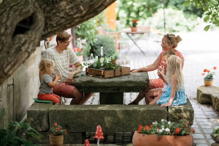 Bauernhof für 4 Personen, mit Balkon/Terrasse und Garten