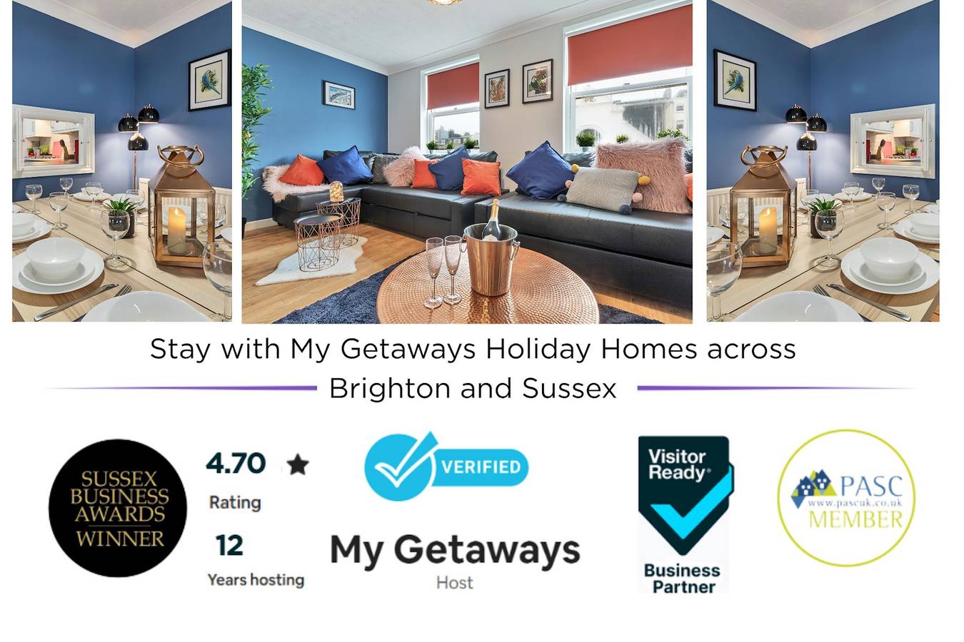 Seabright Townhouse | By My Getaways | Parking in Brighton, Sussex