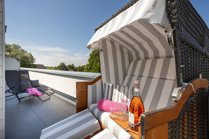 Loft voor 4 personen, met balkon en sauna in Dorum