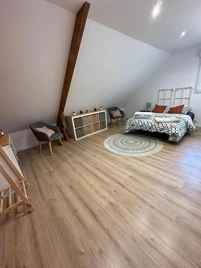 Appartement de vacances pour 3 personnes, avec jardin