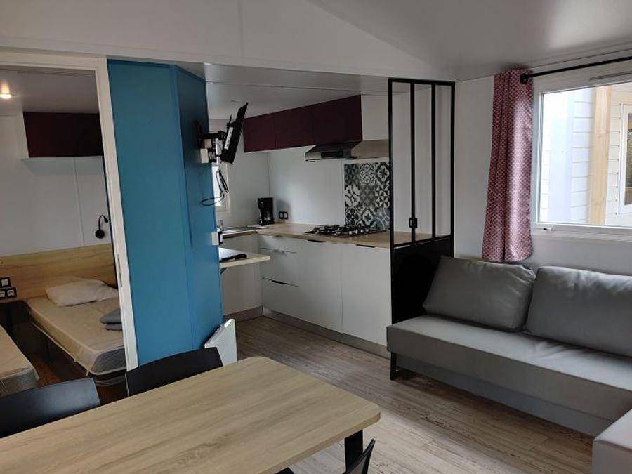 Camping La Dune des Sables - Mobilheim 6 personen - Karibik klimatisiert 2 Schlafzimmer in Les Sables-d'Olonne, Vendée
