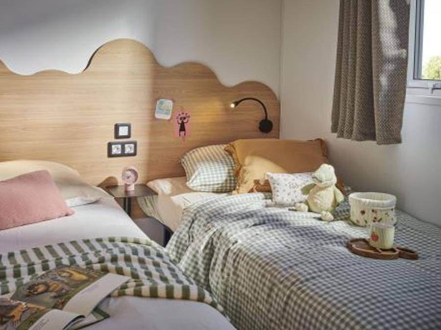 Camping Vert Gapeau - Mobilhome 5 personas - Casa móvil Bamboo de 2 dormitorios con aire acondicionado (33 m²) in Hyeres, Region de Toulon