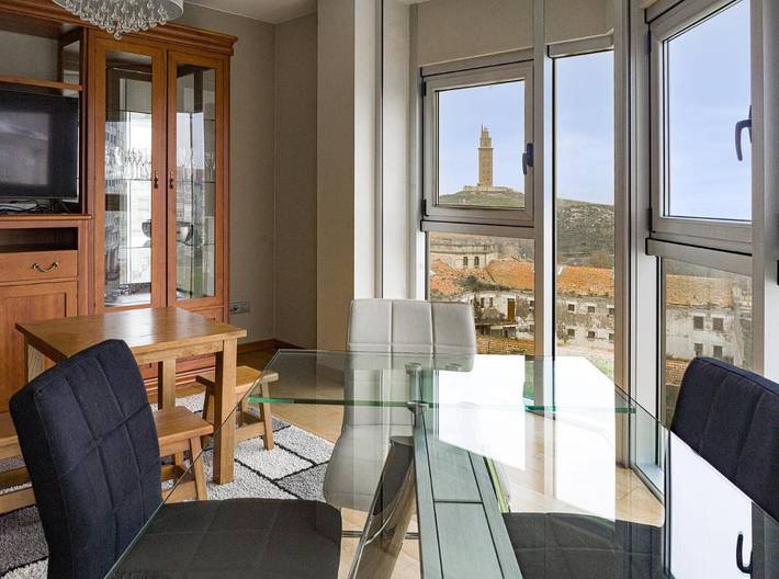 Casa de férias para 7 pessoas, com vista em Corunha