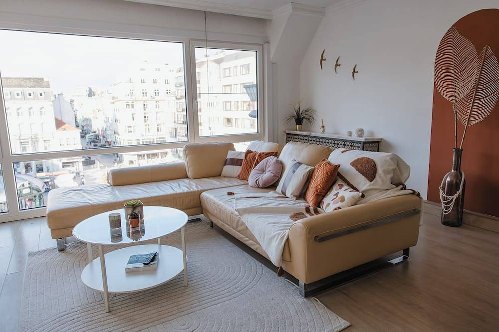 Appartamento intero, Cozy apartment 300m from the sea with a unique view of the city. in Città di Ostenda, Ostenda