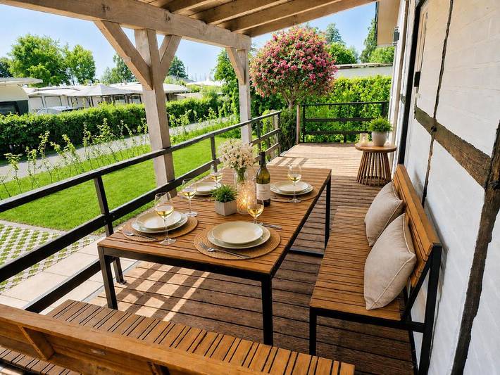 Ferienhaus für 5 Personen, mit Balkon und Terrasse sowie Garten und Seeblick in Hüde - 4