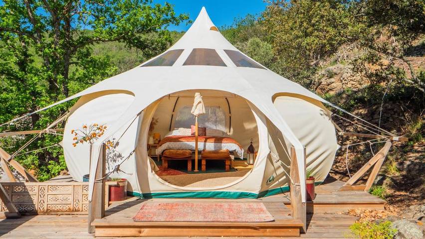 Tente pour 4 personnes, avec vue et jardin dans les Pyrénées-Orientales - 2