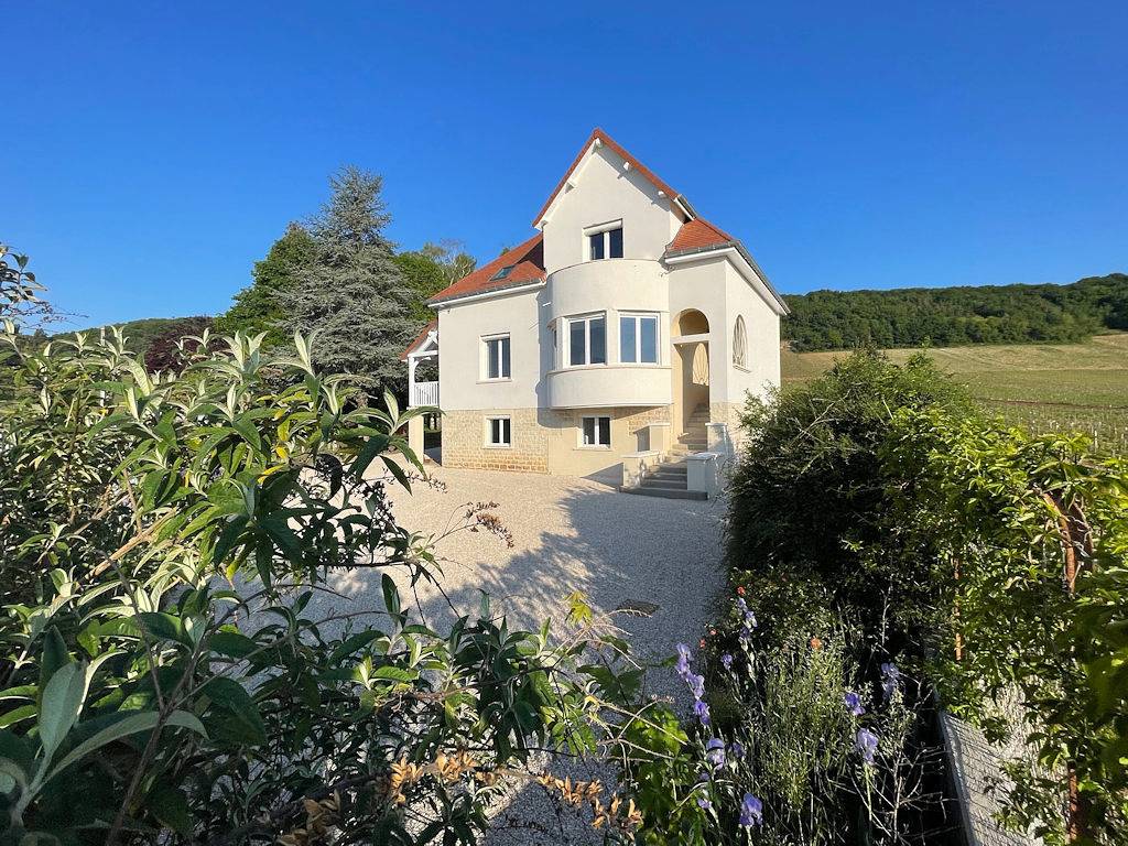 Villa La Roseraie, vue panoramique, pétanque, Spa in Rully, Région de Chalon-sur-Saône