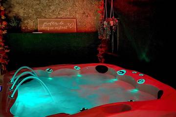 Gîte pour 8 personnes, avec jacuzzi ainsi que jardin et balcon à Saint-Gervais