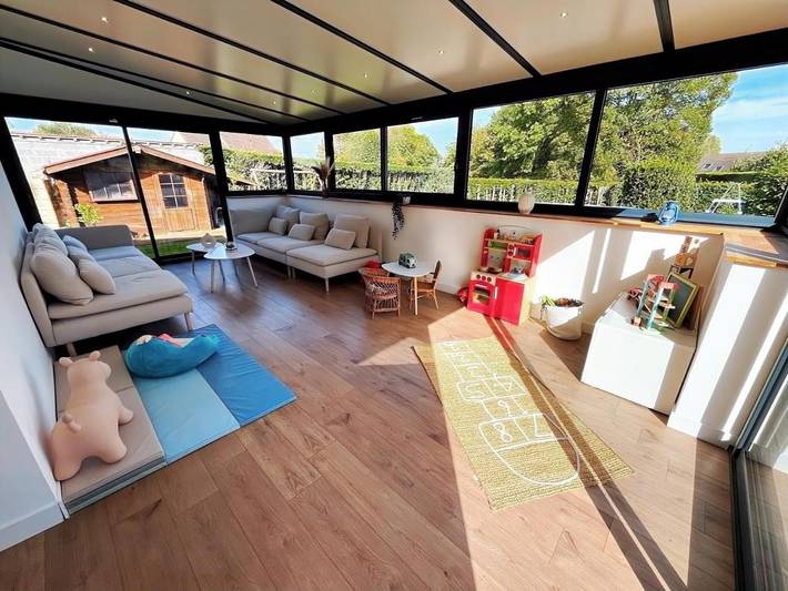 Maison de vacances pour 12 personnes, avec jacuzzi ainsi que piscine et jardin