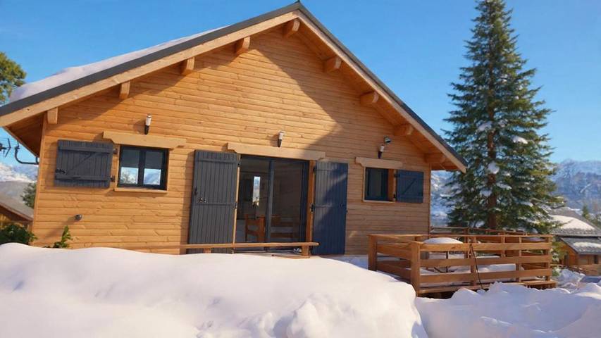 Chalet pour 10 personnes, avec jardin et vue