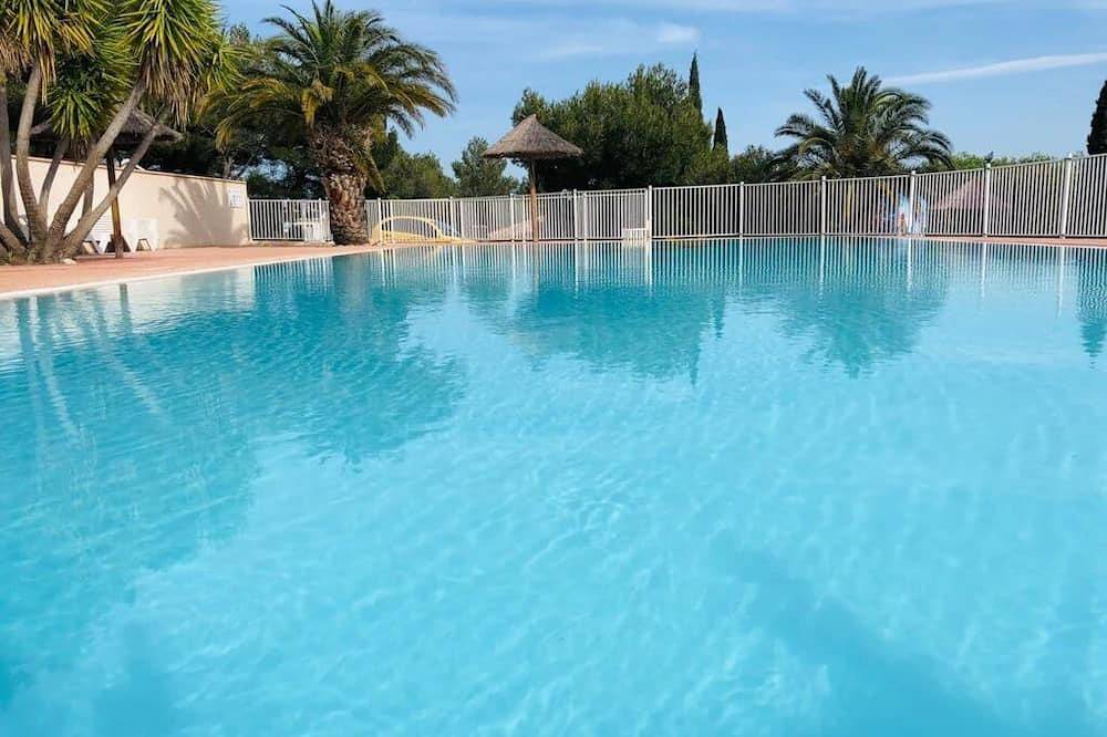 Zecamping 3 étoiles piscine chauffée mobil-home 25m2 4 pers in Sigean, Mittelmeerküste (Frankreich)