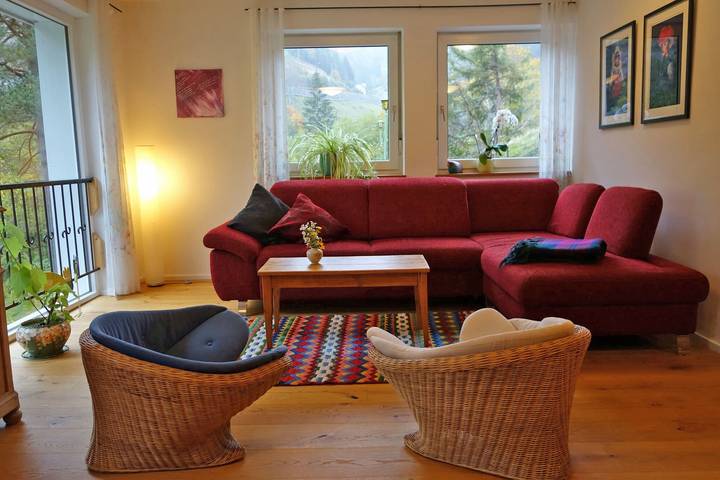 Ganze Wohnung, Apartment 'Teich 11, 126qm' mit gemeinsamer Terrasse, Garten und Wlan in Gütenbach, Südschwarzwald